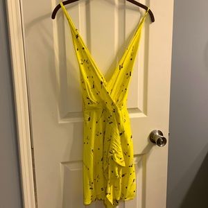 Free people yellow floral romper